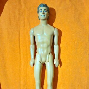Vintage Ken Doll 1968 Body/1991 Head Mattel Barbie Blue Eyes Brown Hair AS IS